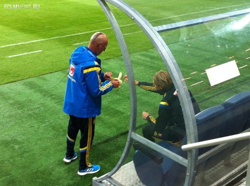 В тренировке шведов не принял участия Златан Ибрахимович