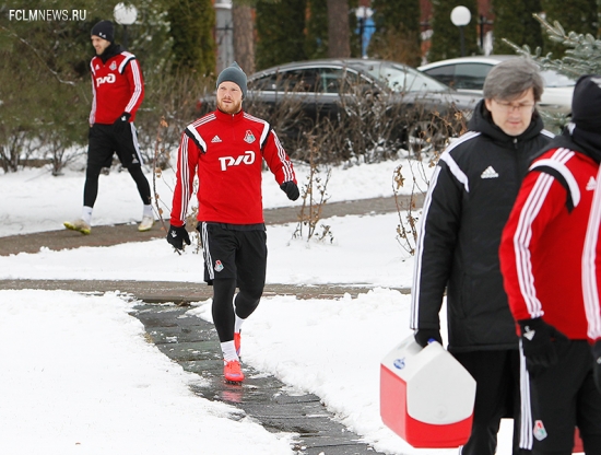 Тренировка перед дерби с «Динамо»