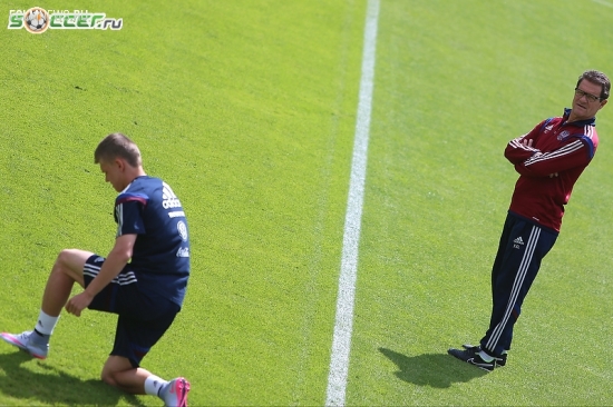 Тренировка сборной России (05.06.2015)