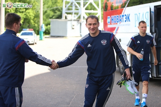 Тренировка сборной России (05.06.2015)