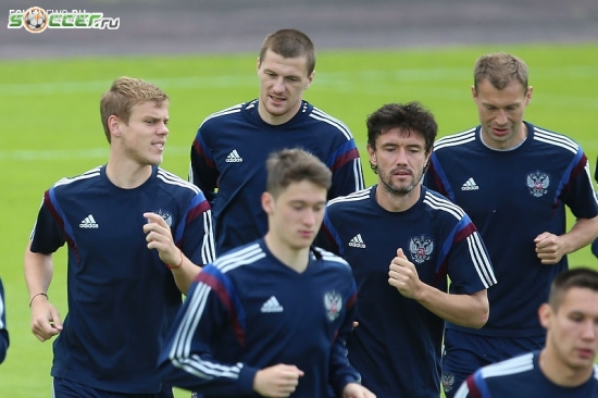 Тренировка сборной России (05.06.2015)