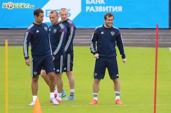 Тренировка сборной России (05.06.2015)