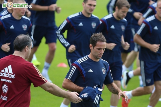 Тренировка сборной России (05.06.2015)