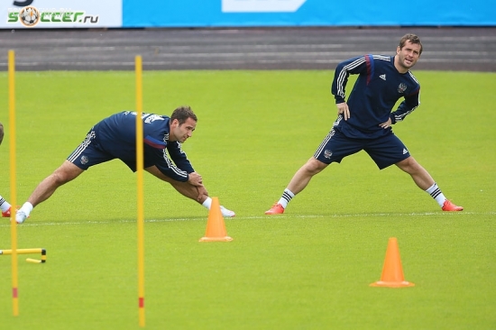 Тренировка сборной России (05.06.2015)