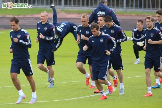 Тренировка сборной России (05.06.2015)