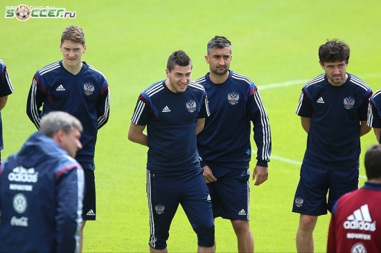 Тренировка сборной России (05.06.2015)
