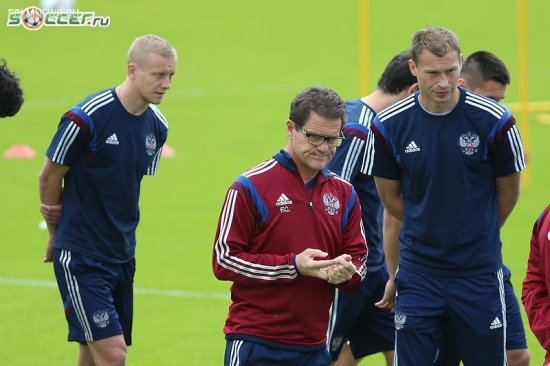 Тренировка сборной России (05.06.2015)