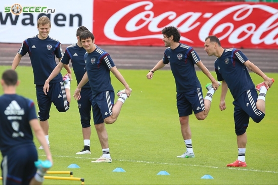 Тренировка сборной России (05.06.2015)