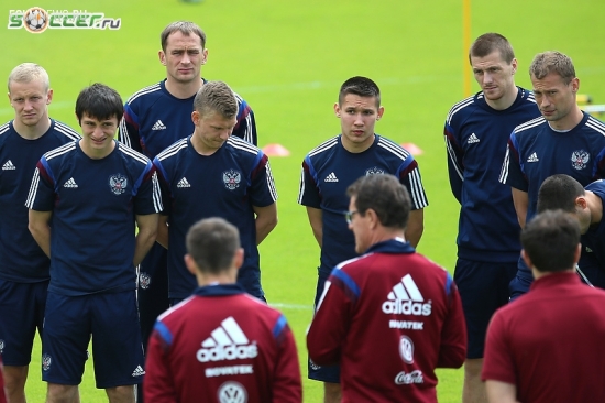 Тренировка сборной России (05.06.2015)