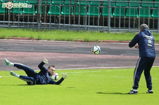Тренировка сборной России (05.06.2015)