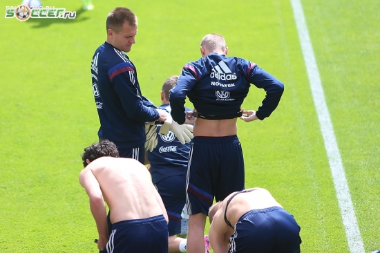 Тренировка сборной России (05.06.2015)