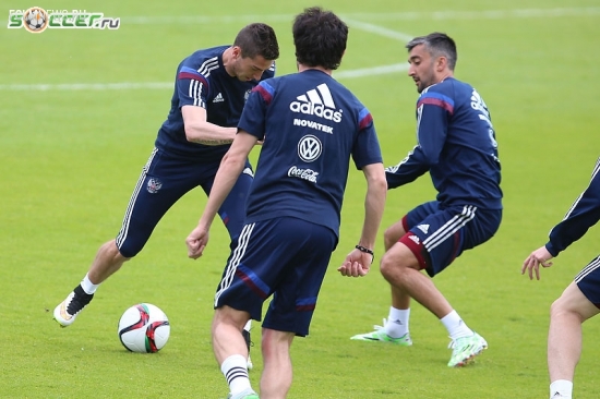 Тренировка сборной России (05.06.2015)