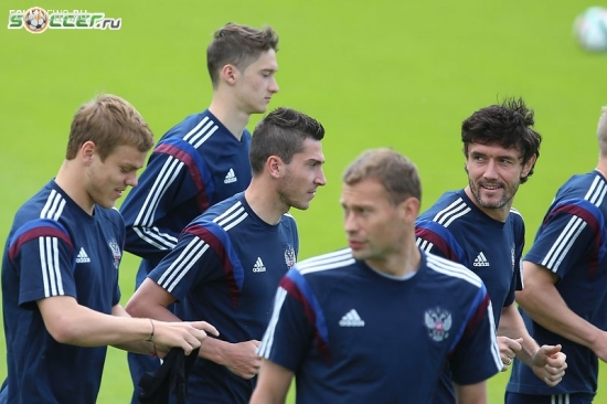 Тренировка сборной России (05.06.2015)