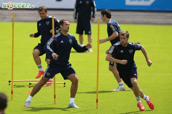 Тренировка сборной России (05.06.2015)
