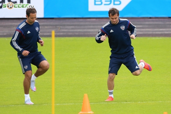 Тренировка сборной России (05.06.2015)