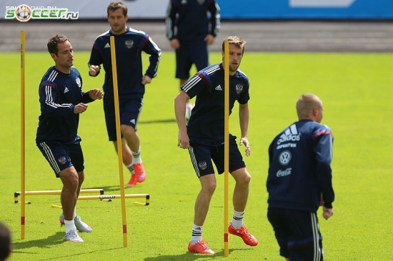 Тренировка сборной России (05.06.2015)