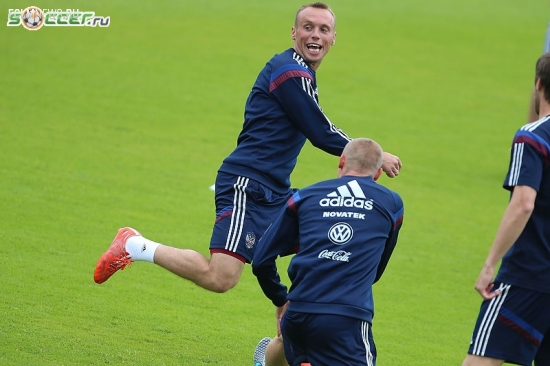 Тренировка сборной России (05.06.2015)