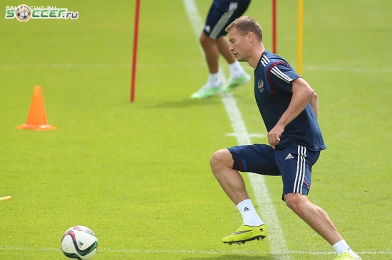 Тренировка сборной России (05.06.2015)