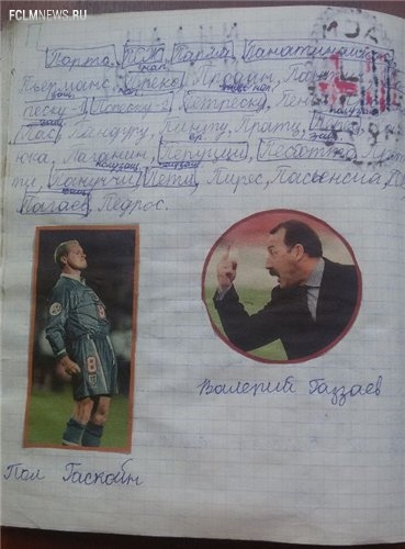 Футбольные тетради из нашего детства