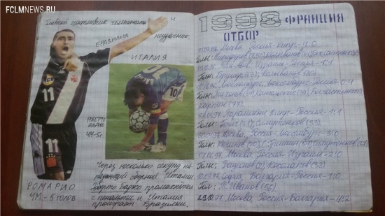 Футбольные тетради из нашего детства