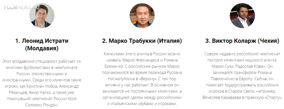Настоящие хозяева футбола? Рейтинг российских футбольных агентов
