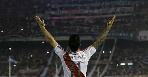 Нападающий «Ривер Плейт» Себастьян Дриус