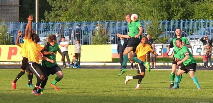 В Рыбинске, на стадионе в микрорайоне Пе