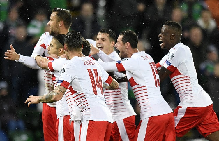 Футболисты сборной Швейцарии сыграли вни