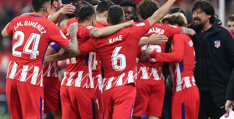 Футболисты мадридского «Атлетико» одержа