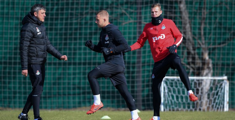 Репортаж с тренировки действующих чемпио