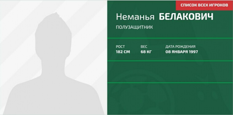 Неманья Белакович в составе «Локомотива»