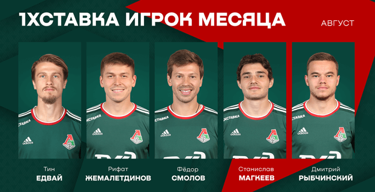 По итогам четырёх матчей августа мы выбр