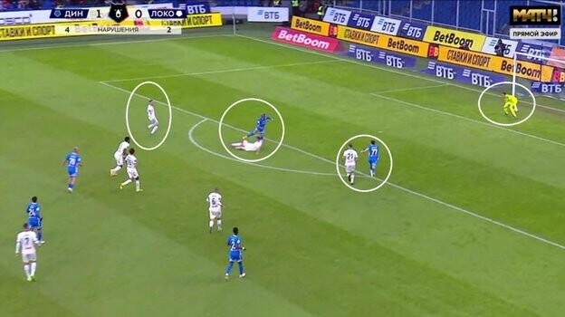 Бителло убегал один на один с вратарем. Почему судья не удалил Морозова?